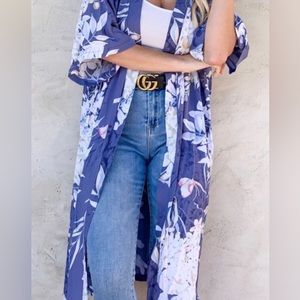Floral printed Kimono Cardigan